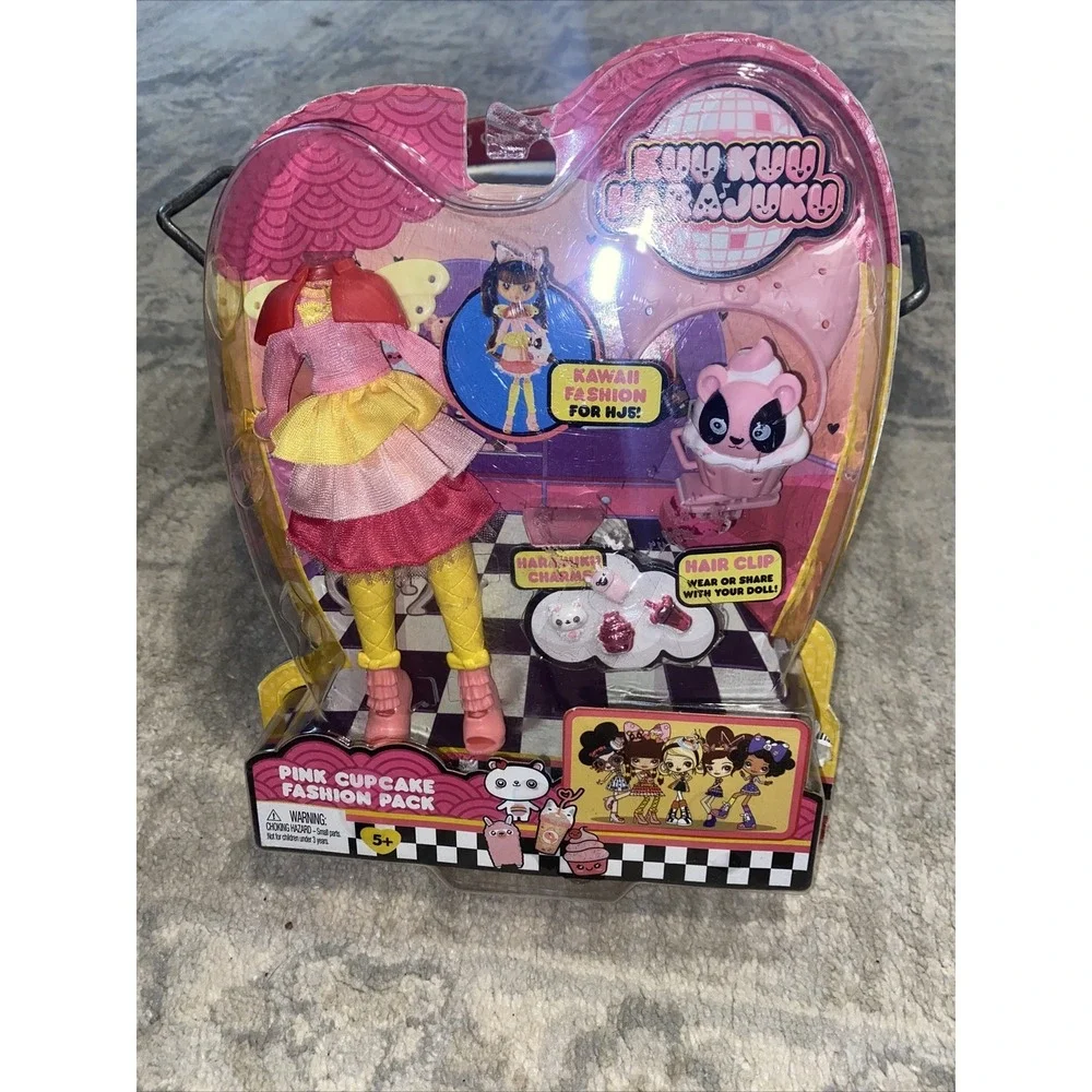 New 2018 Kuu Kuu‎ HaraJuku PINK CUPCAKE Doll Fashion Pack Outfit